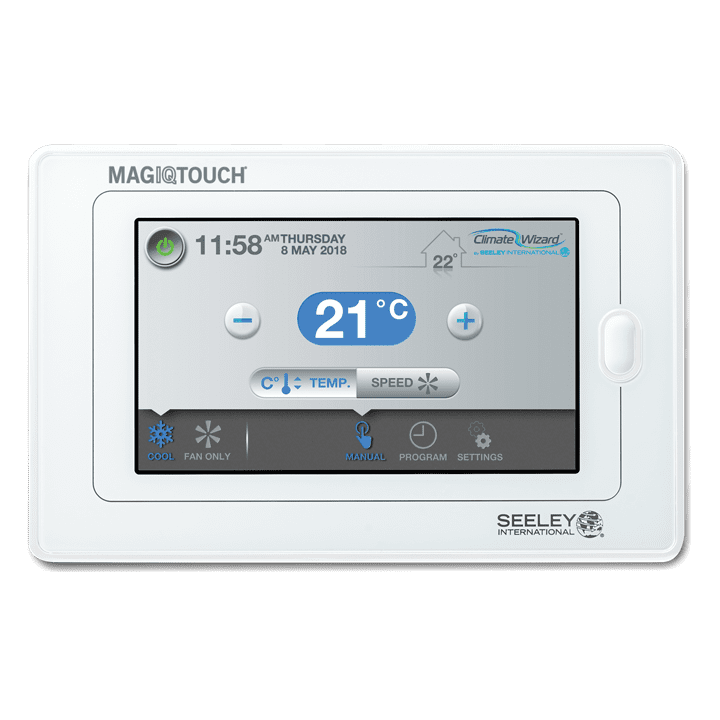 Il controllore MagIQtouch visualizza la temperatura