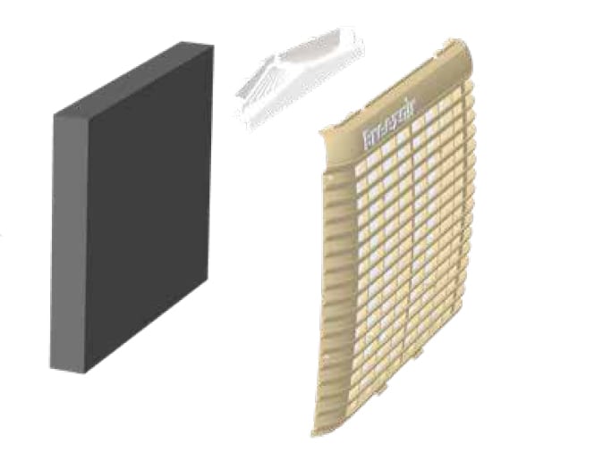 Breezair Icon EXQ Series Evaporative Cooler Parts Diagram - Filter and Casing