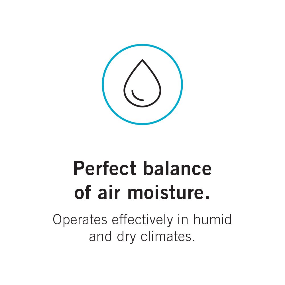 Perfect balance of air moisture
