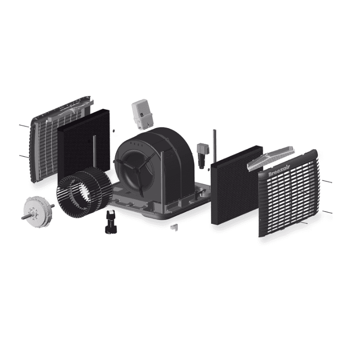 Breezair Exploded View_Evaporative Air Conditioning and How it Works