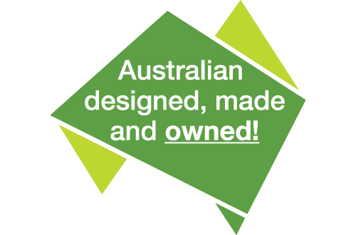 Australian designed, made and owned - logo