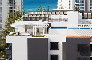 Gold Coast Apartments Braemar Instalacja Rooftop VRF z odwróconym obiegiem.