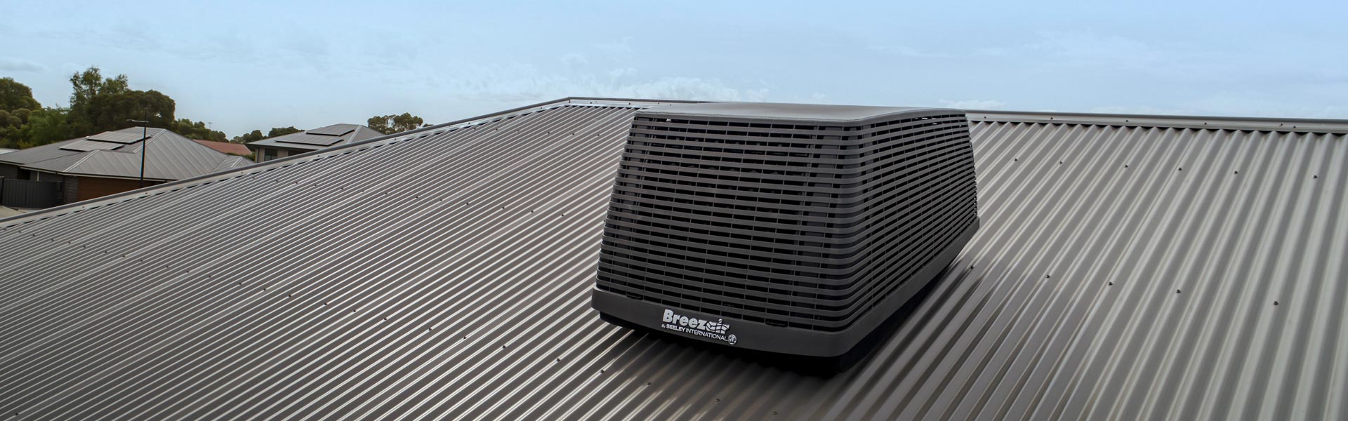 Breezair XTR evaporative cooler on rooftop