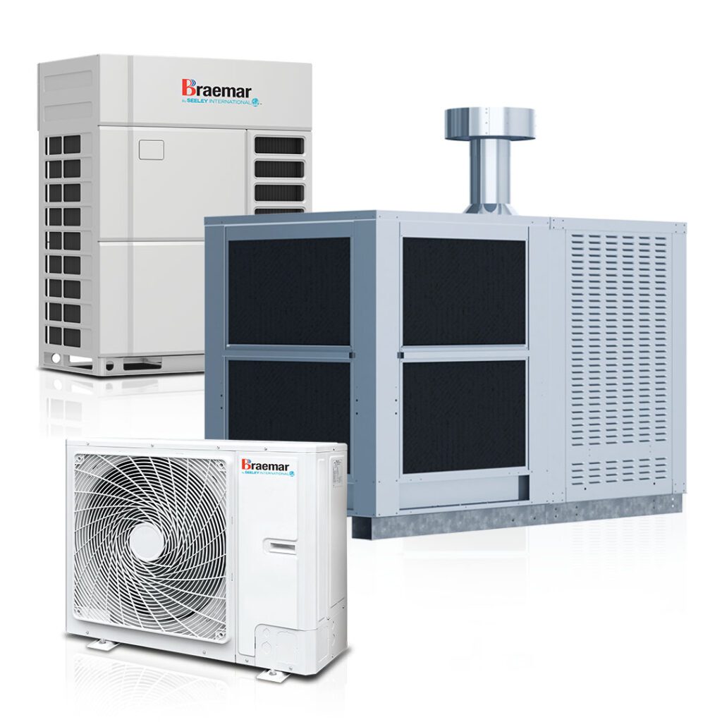 Range of combined heating and cooling products