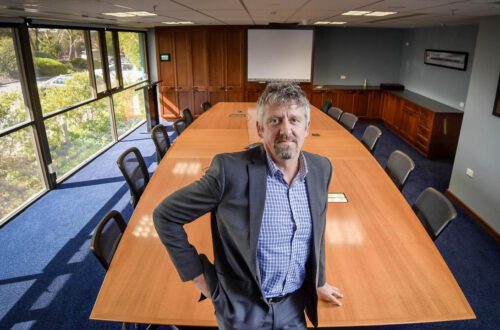 Jon Seeley in the boardroom