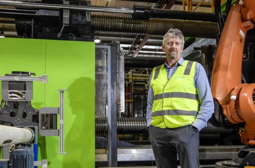 Jon Seeley in the factory