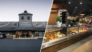 Commercial HVAC unit supporting cooling and ventilation at Schinella’s supermarket