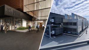 Climate Wizard commercial HVAC unit installation at 83 Pirie Street